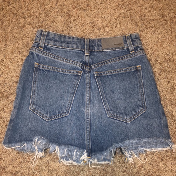 Carmar Zippered Jean Mini Skirt - Picture 2 of 7